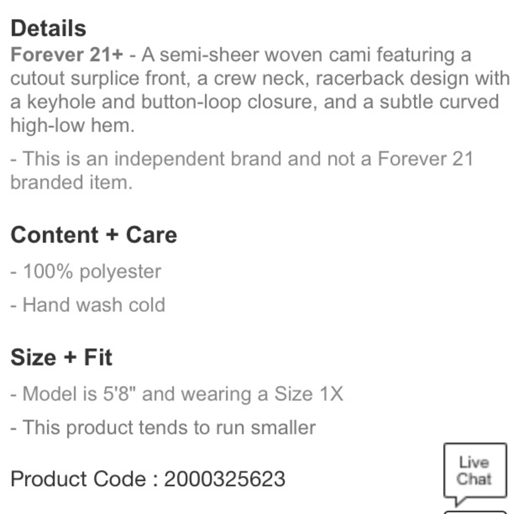 Plus Size High-Low Cami - Picture 5 of 5